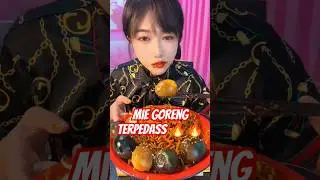 MUKBANG MIE GORENG PEDAS + 6 TELUR UTUH #shorts