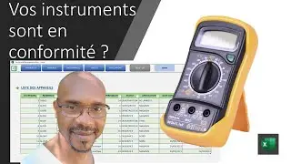 Excel : Gestion de Flotte d'Appareils et instruments de Mesure