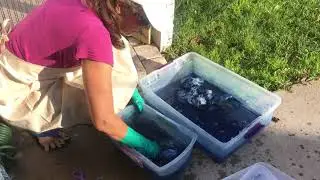 In the Studio: A Glimpse Into Shibori Indigo Wearables