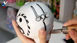 Candle ball Yin and Yang (Mandala, fish) from DIMSI