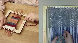 Плетение коврика из остатков ткани или пряжи  #остатки  #recycling #diy #ковёр #утилизацияотходов