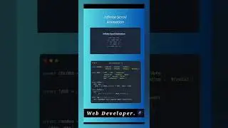 Infinite Scroll Animation with Java Script 