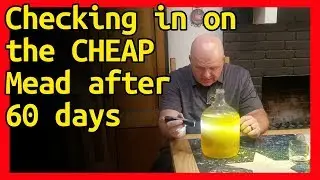 Doing some mead racking on our cheap small batch mead putting it into secondary fermentation.
