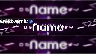 Ps Touch [ Speed Art #1 ] Clean Abstract Purple Banner