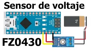 Sensor de VOLTAJE con ARDUINO - FZ0430