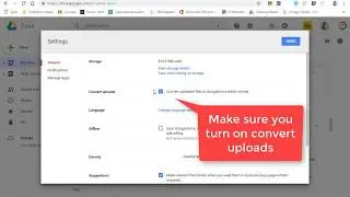 Automatically convert uploads in Google drive