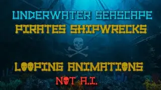 Pirate Shipwrecks Video Background - Pirates Shipwreck Video Loop NO A.I.