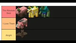 Minecraft Best Mob, Tier list (THX FOR 100 SUB)