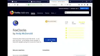 Adding World Clock into Browser