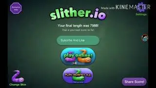 FIRST TIME PLAYING SLITHER.IO