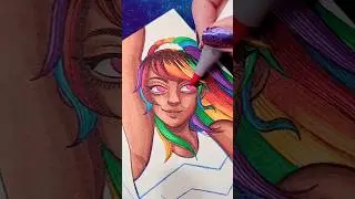 I drew Rainbow Dash as a human! [MLP Fanart]
