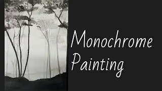 Monochrome Painting l Watercolor Painting for Beginners l Learn How To Paint Using Single Color