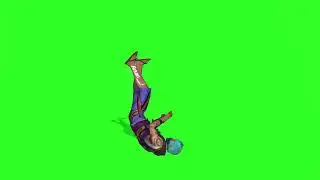 free fire dance emote green screen 