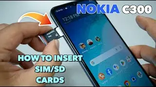 Nokia C300 How to insert SIM/SD Cards so easy