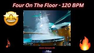 Techno EDM 120 BPM Four on The Floor Type Beat | 'Beats Sample #6' Chill Drums (dub.El.Villen)