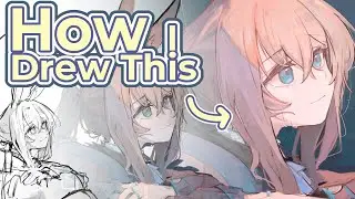 Sketch to Render // My Digital Art Process | Clip Studio paint