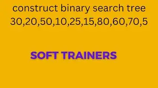 DS-17 | Construct Binary Search Tree | Data Structures | Dr Khaja Masthan