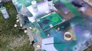 Praying Otter - Stencil Painting