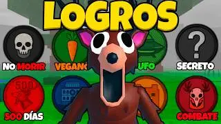 ¿Qué tan rápido puedo conseguir TODOS LOS LOGROS SOLO en 99 Noches en el Bosque?