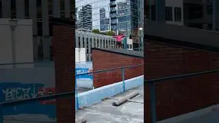 Punk Skateboarder Nose Manual Off 25 Foot Building 