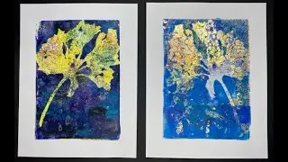Magic on the Gelplate - fabulous gold technique - 3 glorious pieces - Video Tutorial