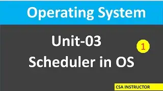 Scheduler in Operating System in (hindi) || Operating System || Unit-3