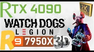 7950X3D+RTX 4090 PERFORMANCE | WATCH DOGS LEGION RTX vs OFF BENCHMARK | DLSS ON vs OFF | DX11vsDX12