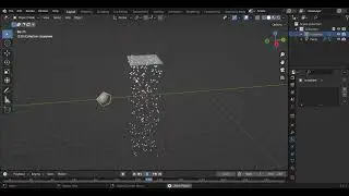 Blender. Дождь.