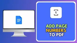 How To Add Page Numbers To PDF