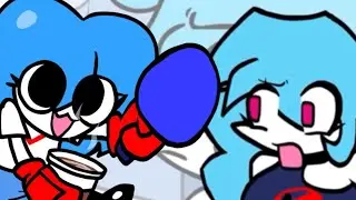 SkyBlue and Ski voice acting! (fanmade of course) || Friday Night Funkin' FanGirl Mod
