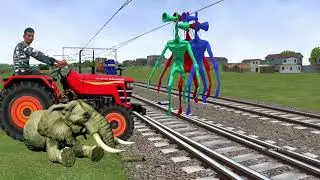 Siren-head vs Elephant | Stops the Train | Train Simulator
