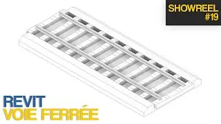 Showreel of a railroad track for Revit