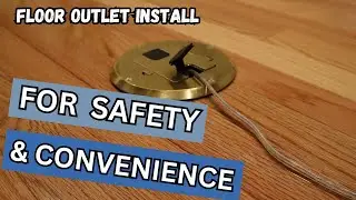 FLOOR OUTLET INSTALL-Eliminate trip hazards w/ cords across your floors. Complete install video