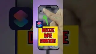Dicate Note iPhone Shortcut #iphoneology #technology