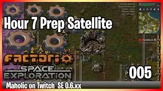 ⚙️Factorio Space exploration 0.6 Mod✅🏭➡️Satellite production planning x005