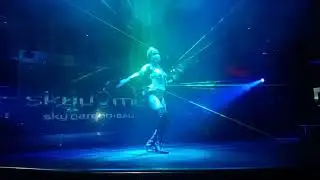 Female Lighting Dance at Sky Garden Bali