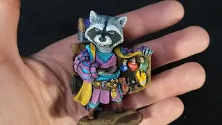 Роспись миниатюры  | Blood Carrot Knights Енот Tricky Ricky