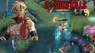 21 SOLO KILLS WITH YIN THE KING 👑| MOBILE LEGENDS BANG BANG|