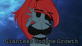 Giantess Undyne Growth.Animation (Gacha club)