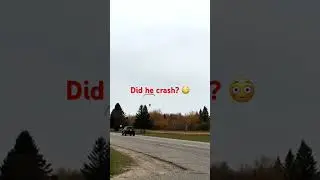 Guy crash lands parachute! 