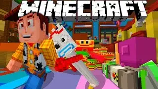 MINECRAFT TOY STORY ADVENTURES | WOODY AND BUZZ ESCAPE FORKY FROM DAYCARE | Minecraft Xbox