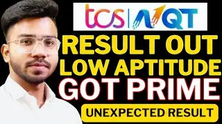 TCS NQT 2025 Result Out Now🔥| Low Aptitude, Yet Got Prime Role -Luck Based Shortlisting !