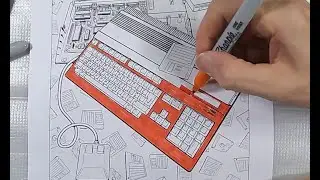 Colouring the Amiga A500 (with Sharpies)