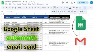 Auto email from Google Sheets | email automation