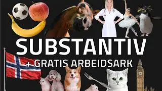 🇳🇴 SUBSTANTIV + Gratis oppgaveark