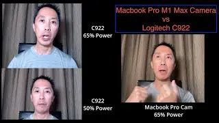 Webcam Battle - MacBook Pro M1 Max versus Logitech C922