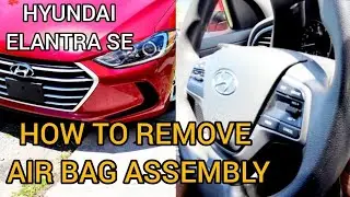How to remove air bag assembly  from steering wheel on a 2017 hyundai elantra se