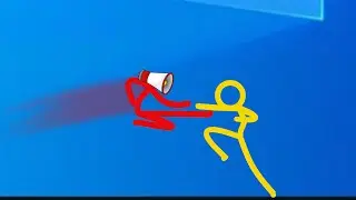 Stickman vs Animation - Cartoon Stickman