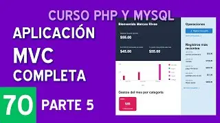 #5 APLICACIÓN MVC COMPLETA EN PHP (SESIONES, AJAX, LOGIN, ROLES) Curso PHP y MySQL #70