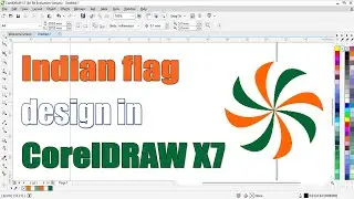 Indian flag graphics design Corel DRAW X7